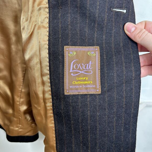 Really Wild Pinstripe Wool Blazer Hanbury Jacket Women's size 12 - Picture 8 of 10